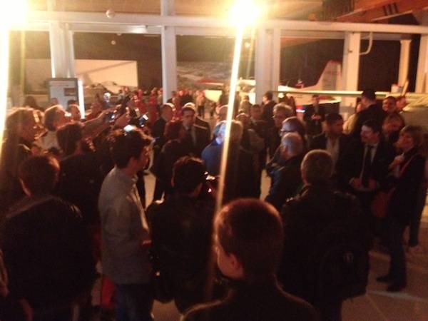 Il padiglione Aermacchi a Volandia (inserita in galleria)