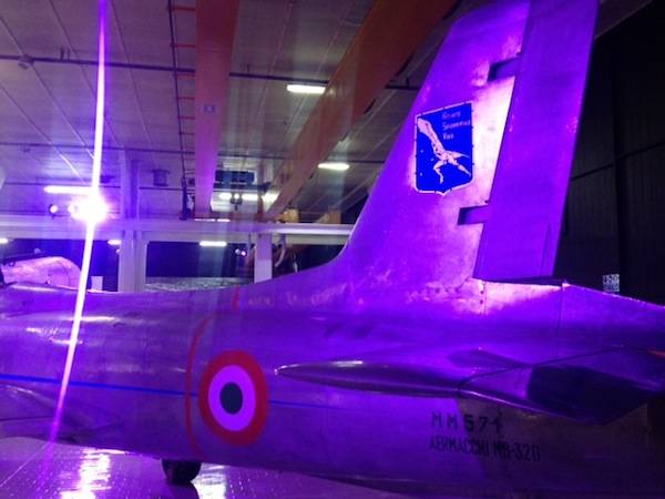 Il padiglione Aermacchi a Volandia (inserita in galleria)