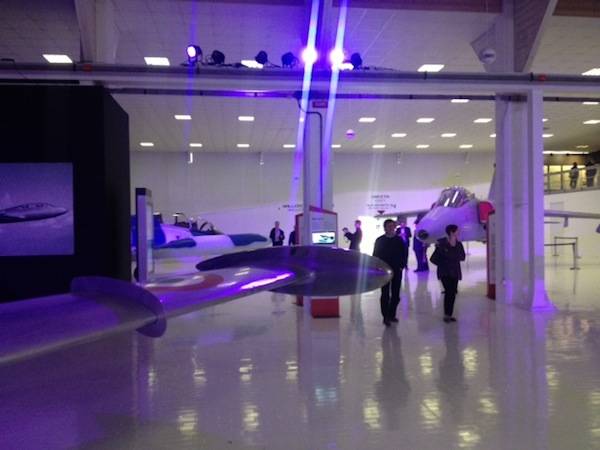 Il padiglione Aermacchi a Volandia (inserita in galleria)