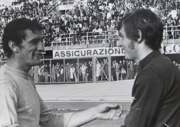 gigi riva silvio papini archivio stadio masnago 1974