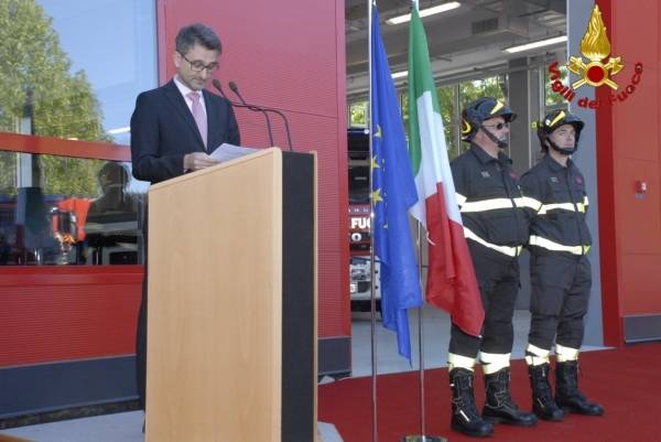 Ispra, la nuova sede dei Vigili del Fuoco (inserita in galleria)