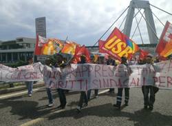 Sciopero e manifestazione a Malpensa (inserita in galleria)