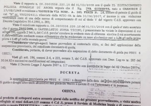 Uva, i documenti per il rinnovo della patente