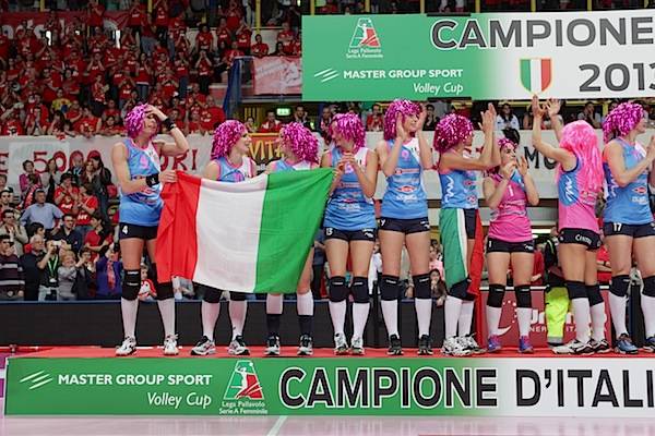 Uyba-PIacenza: la festa scudetto (inserita in galleria)