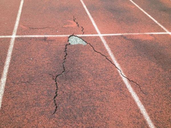 Il campo di atletica di Calcinate è ridotto male (inserita in galleria)