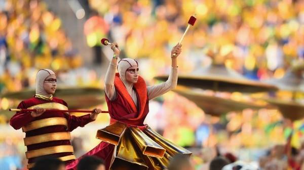 Mondiali 2014, la cerimonia d'inaugurazione (inserita in galleria)
