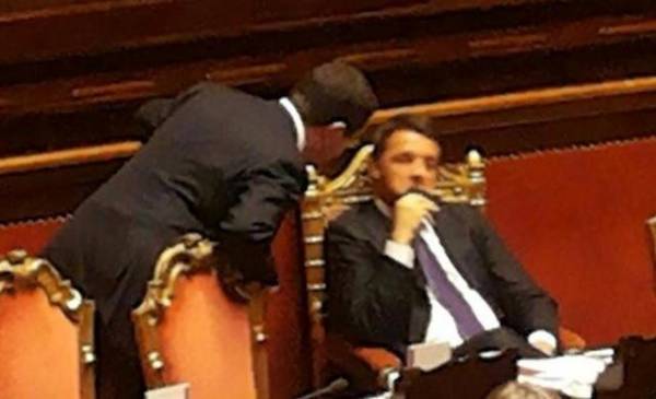 Scontro Candiani-Renzi in Senato (inserita in galleria)