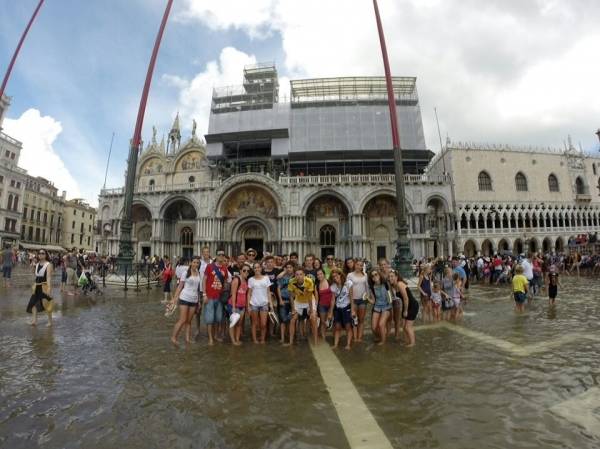 A Venezia in kayak: l'arrivo a San marco (inserita in galleria)