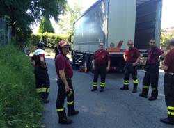 Auto contro un camion a Brunello (inserita in galleria)