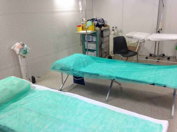 Il centro medico dei mondiali alla Schiranna (inserita in galleria)