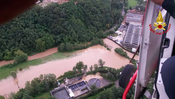 Il Varesotto allagato dall'alto (inserita in galleria)