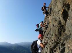In montagna sulle vie ferrate (inserita in galleria)