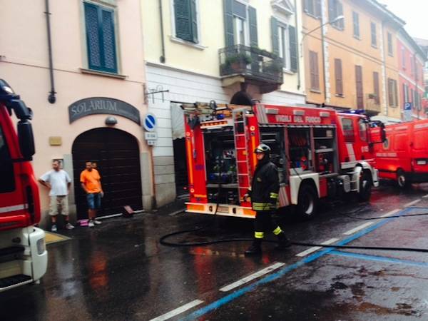 Incendio in via Carrobbio (inserita in galleria)