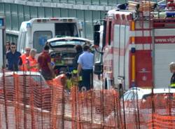 Incidente sul viadotto di Pedemontana (inserita in galleria)