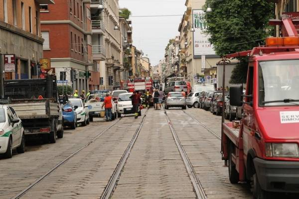 La voragine di Porta Romana (inserita in galleria)