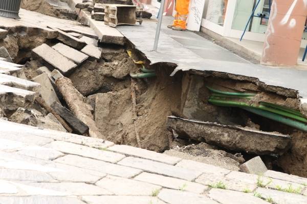 La voragine di Porta Romana (inserita in galleria)