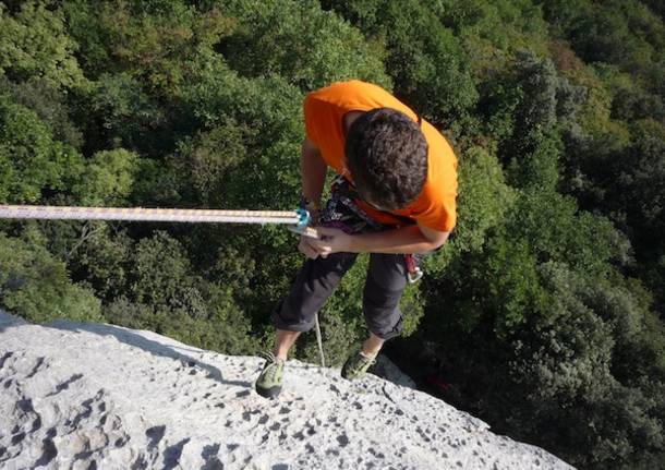 Lo spettacolo dell'arrampicata in montagna (inserita in galleria)