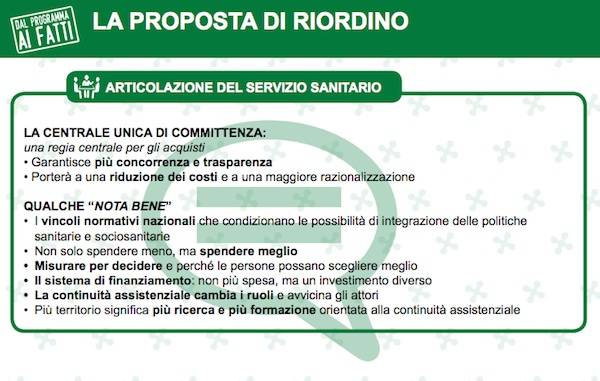 Riforma della sanità (inserita in galleria)