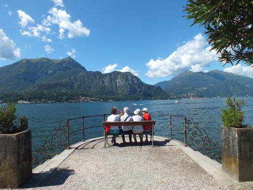 La panchina più gettonata di Bellagio