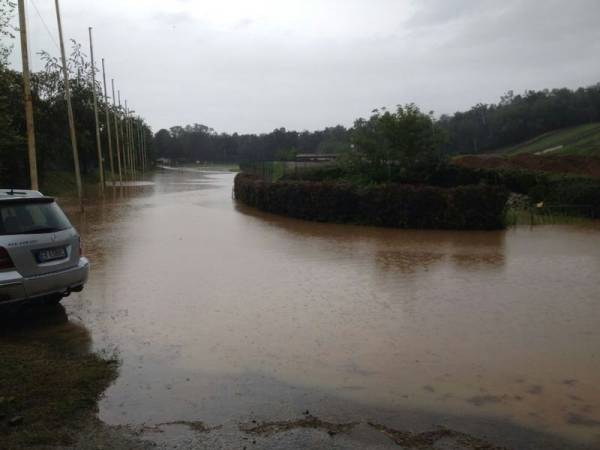 La pista del Ciglione allagata (inserita in galleria)
