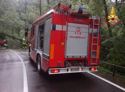 Pioggia, frane ed esondazioni, gran lavoro per i vigili del fuoco (inserita in galleria)