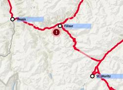 svizzera incidente ferroviario treno deragliato mappa