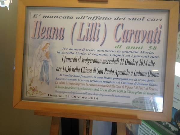 Addio a Lilli Carati (inserita in galleria)