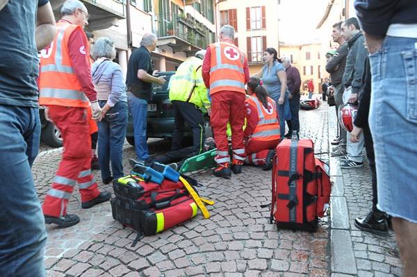 Auto contro moto a Germignaga  (inserita in galleria)