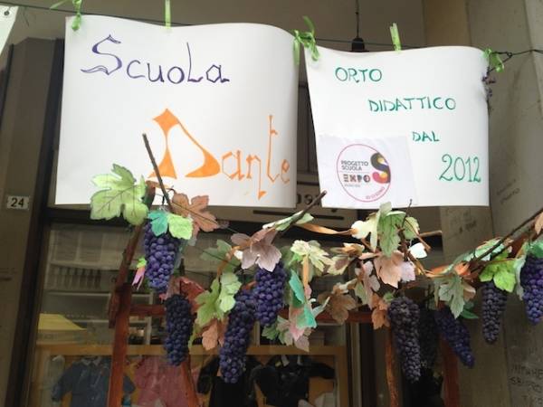 Orto didattico della scuola Dante in mostra (inserita in galleria)