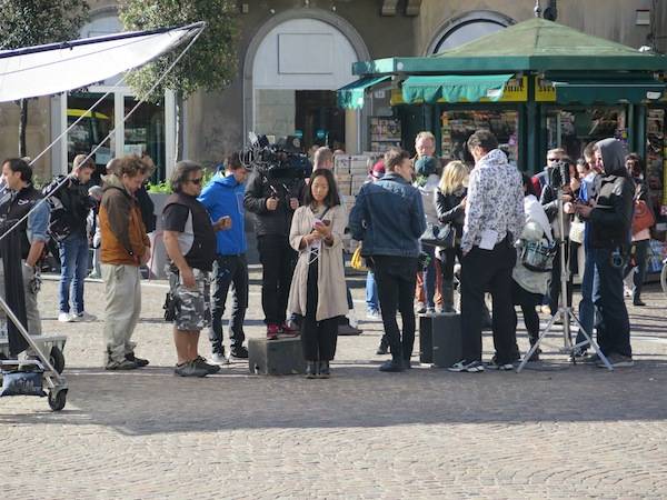 Set pubblicitario a Gallarate (inserita in galleria)