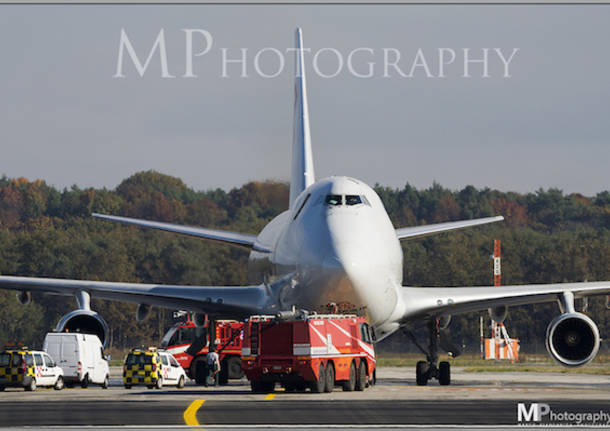 aereo cargo vigili del fuoco malpensa