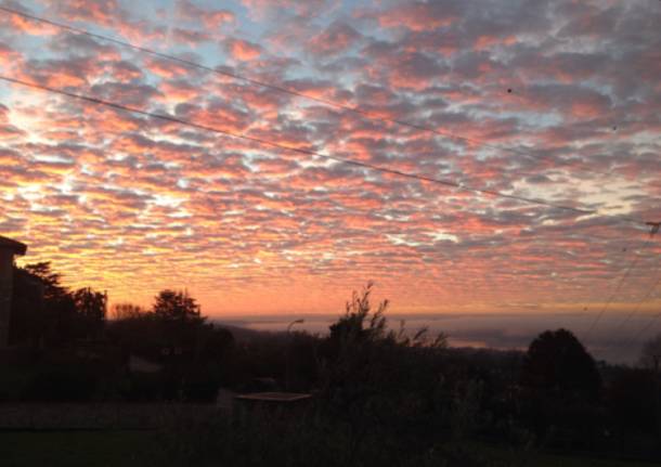 che bel cielo stamattina...