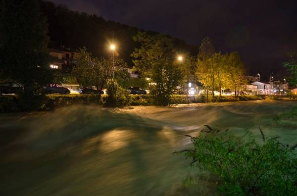 Il margorabbia in piena a Germignaga (inserita in galleria)