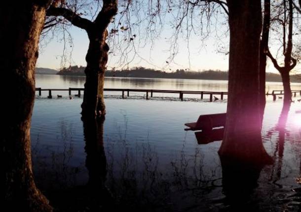 il pontile sommerso di Gavirate