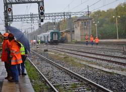 Il treno deragliato a Busto Arsizio (inserita in galleria)