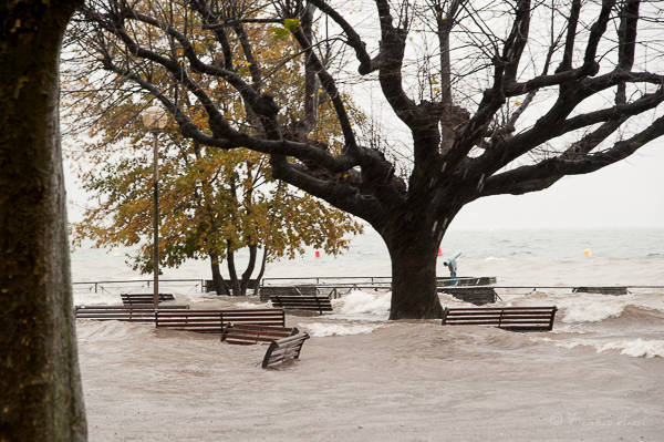 In moto da Locarno a Sesto Calende, nel giorno dell'alluvione (inserita in galleria)