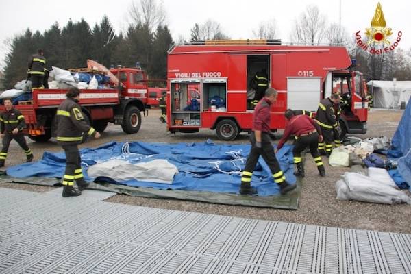 L'esercitazione alla Schiranna (inserita in galleria)