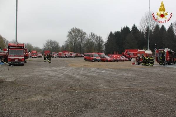 L'esercitazione alla Schiranna (inserita in galleria)