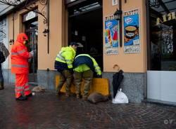 Laveno, ci si prepara al peggio (inserita in galleria)