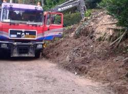 Luvinate, la rimozione della frana (inserita in galleria)