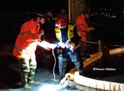 Pompieri in azione a Porto Valtravaglia (inserita in galleria)