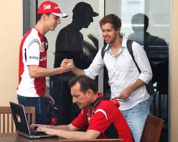 Raffaele Marciello prova la Ferrari (inserita in galleria)