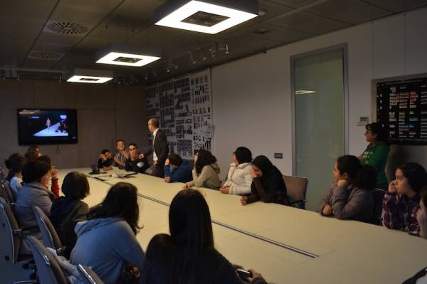 Studenti in visita alla Yamamay (inserita in galleria)