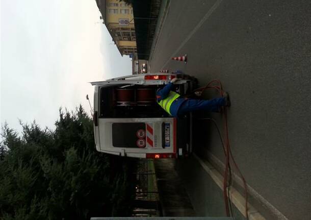 San Vittore Olona: guasto alla linea elettrica – Dic 2014