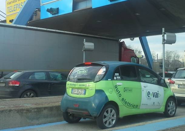 car sharing e-vai autostrada