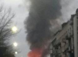 Incendio a Milano Villapizzone (inserita in galleria)