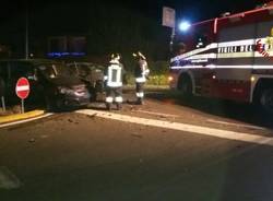 Incidenti stradali nella notte a Sesto Calende e sull'A8 (inserita in galleria)