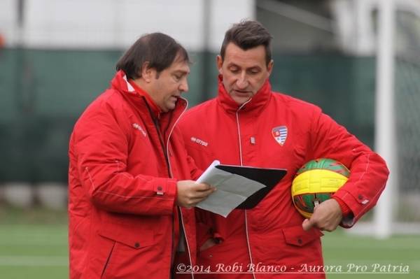 Marco Tosi, primo allenamento con la Pro Patria (inserita in galleria)