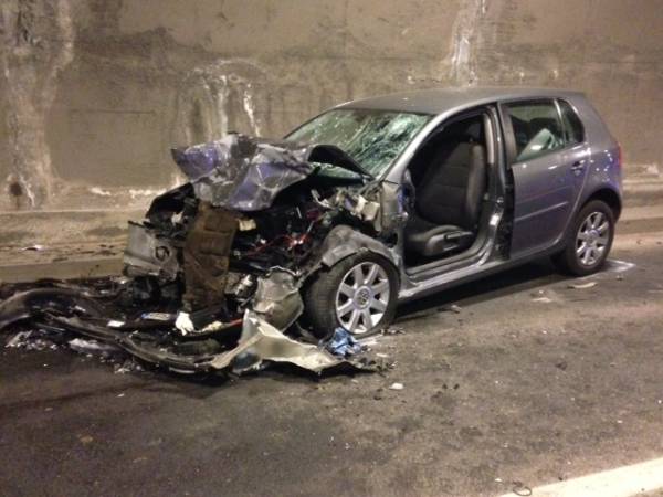 Frontale in galleria (inserita in galleria)