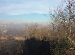 fumo valle olona incendio cartiera Gorla Minore (foto da fb Valeria Rampinini)